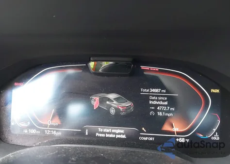 2020 BMW 840I xDrive z USA, uszkodzony, nr VIN WBAAE4C01LCE09927